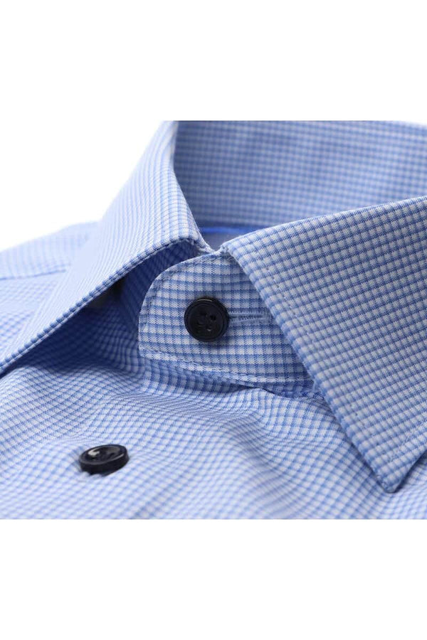 Marvelis Mens Long Sleeve Dress Shirt Modern Fit 7232/44/11 Blue/White