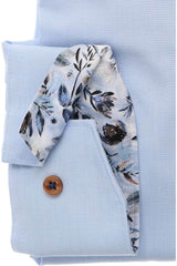 Marvelis Mens Modern Fit Formal Dress Shirt Blue Northern Ireland