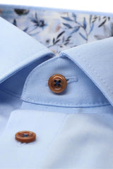 Marvelis Mens Modern Fit Formal Dress Shirt Blue Northern Ireland