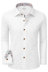 Marvelis Mens Modern Fit Formal Dress Shirt White Northern Ireland