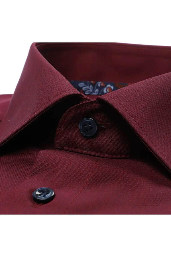 Marvelis- Modern Fit Shirt - Non Iron - Dark Red.