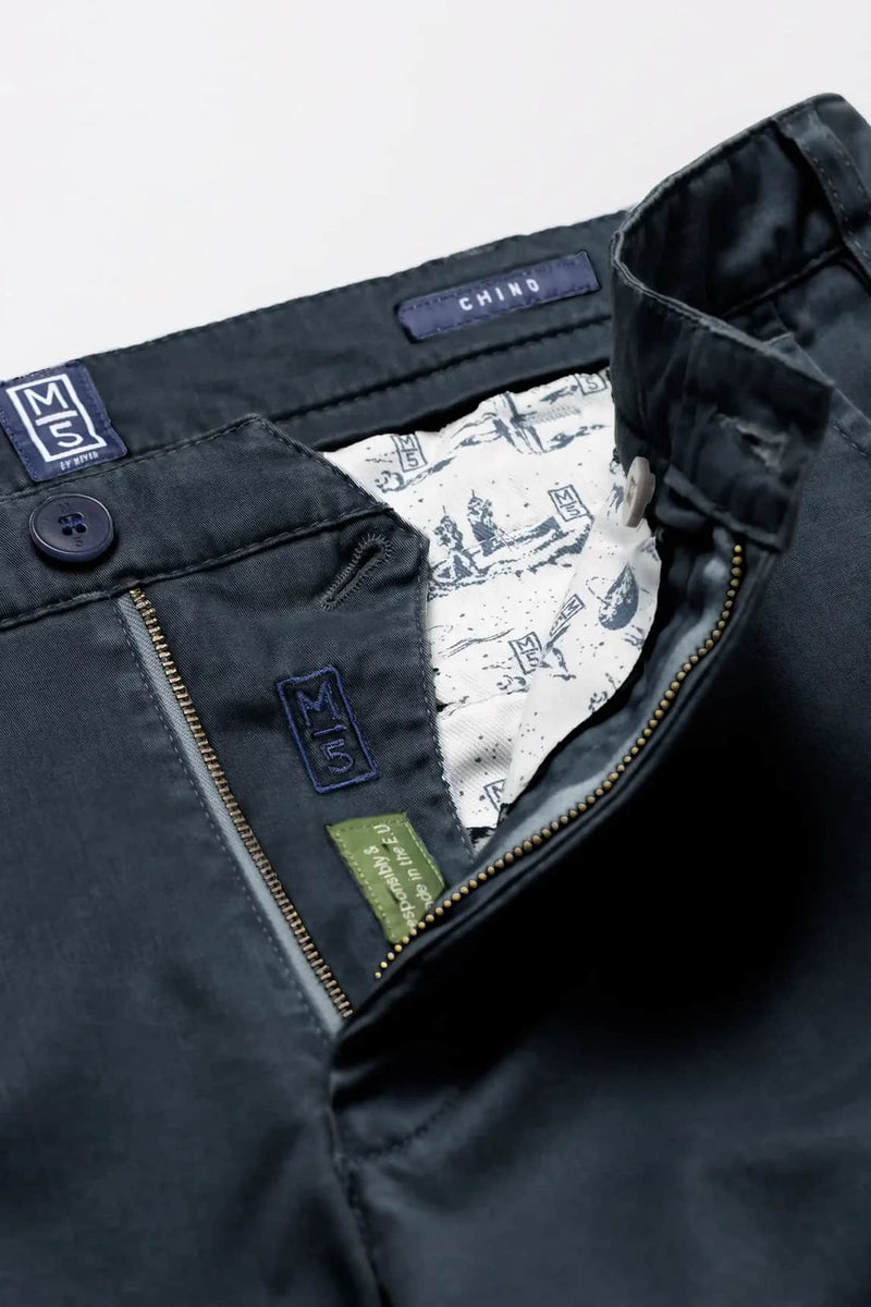 Meyer M5 Casual Cotton Chino Trousers Blue Northern Ireland Belfast
