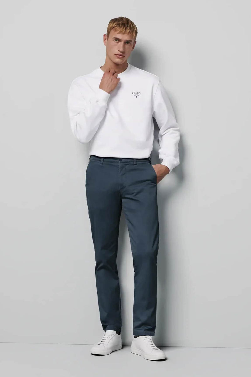 Meyer M5 Casual Cotton Chino Trousers Blue Northern Ireland Belfast