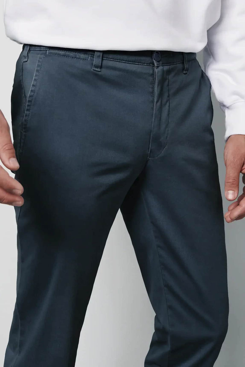 Meyer M5 Casual Cotton Chino Trousers Blue Northern Ireland Belfast