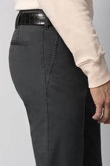 Meyer M5 Casual Cotton Chino Trousers Charcoal Northern Ireland