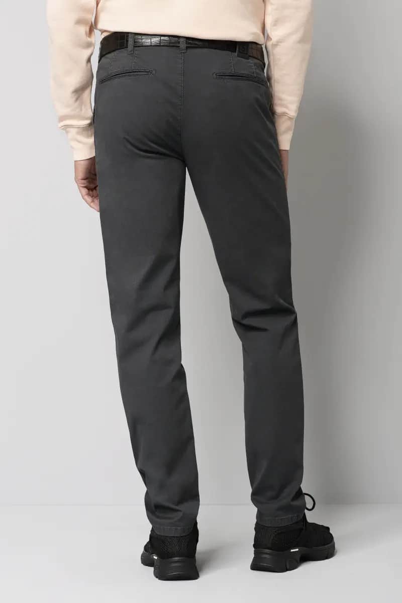 Meyer M5 Casual Cotton Chino Trousers Charcoal Northern Ireland