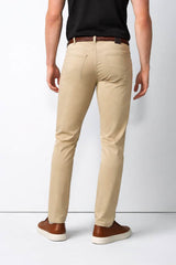 Meyer M5 Chino Trousers Slim Fit High Performance Satin 9-6106 Beige