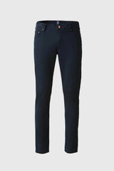 Meyer M5 Chino Trousers Slim Fit High Performance Satin 9-6106 Navy