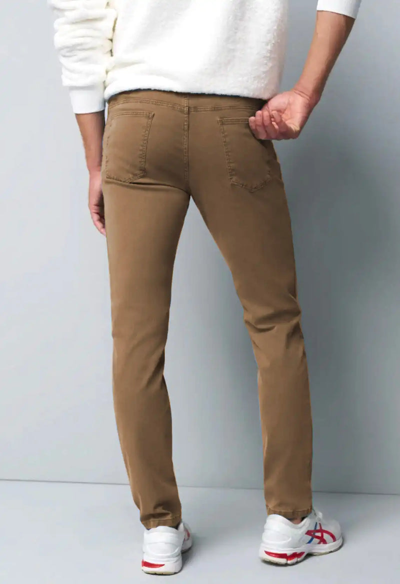 Meyer M5 Cotton Twill Slim Fit Jeans 2-6188/44 Light Brown Northern