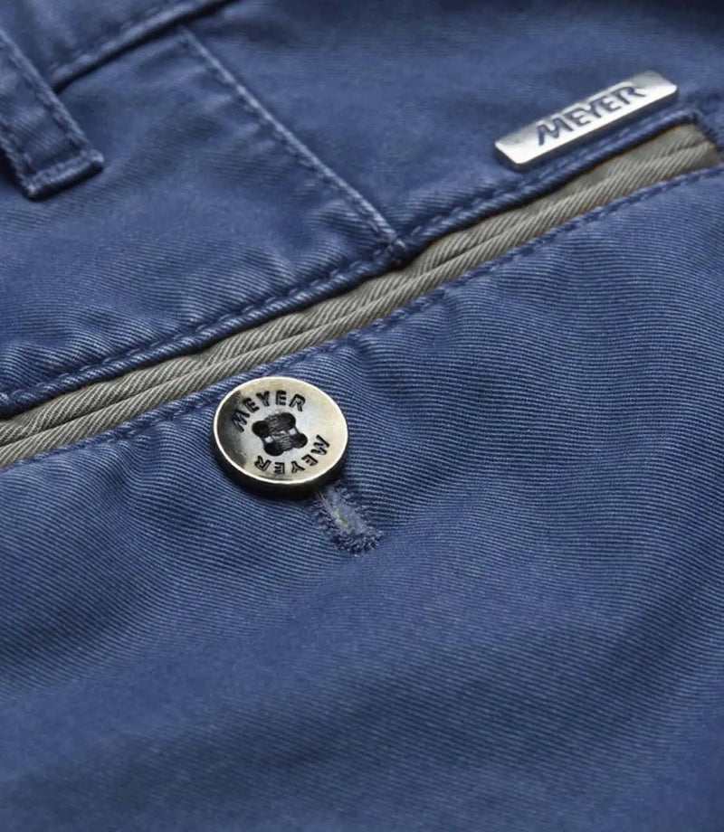 Meyer Chino Trousers New York Luxury Cotton Blue - Pants