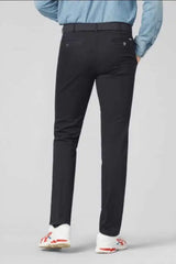 Meyer Chino Trousers Roma Cotton Navy - Pants