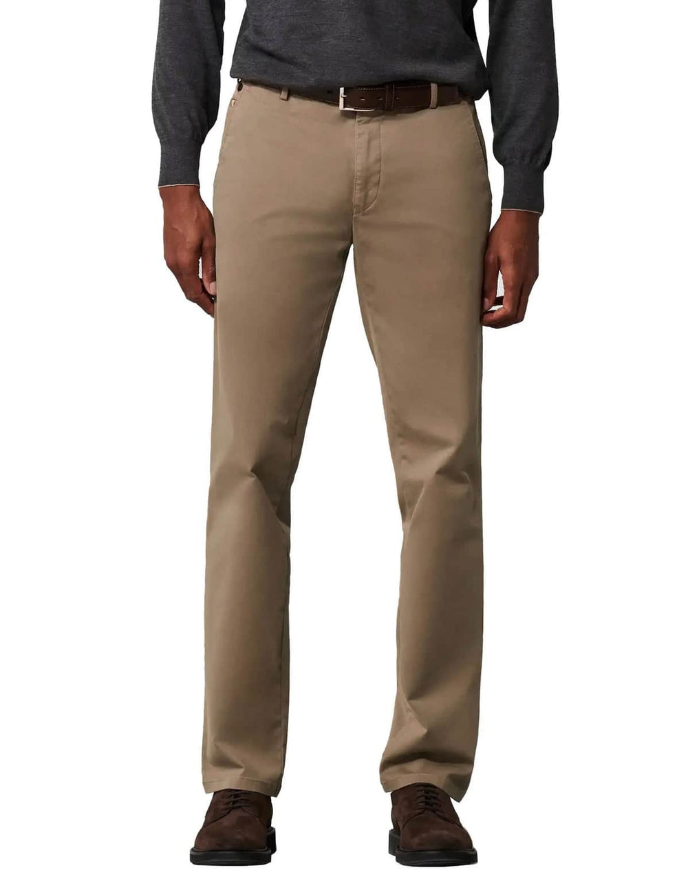 Meyer Men's Chino Trousers Roma Luxury Cotton Pants Beige