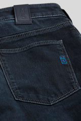MEYER Jeans M5 Regular Fit 9-6209 Stretch Denim Navy - Pants