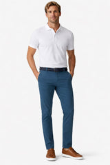 Meyer Mens New York Chino Trousers Blue Northern Ireland Belfast