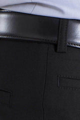 Meyer Men’s Trousers Roma Fine Gabardine Wool Mix Black Ballynahinch