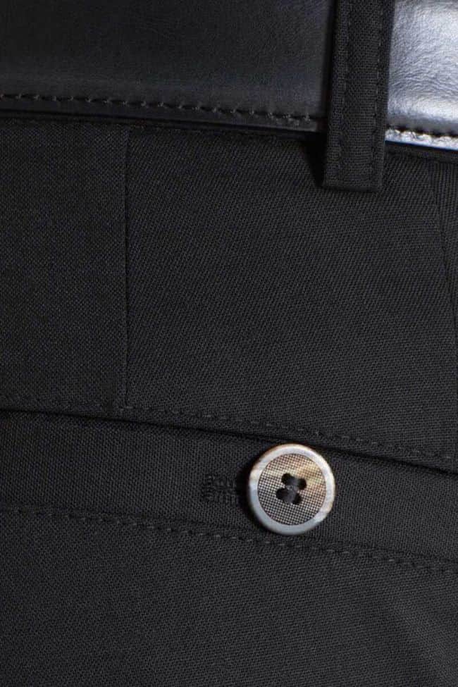 Meyer Men’s Trousers Roma Fine Gabardine Wool Mix Black Ballynahinch