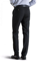 Meyer Men’s Trousers Roma Fine Gabardine Wool Mix Black Ballynahinch