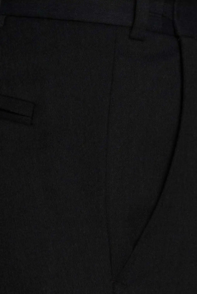 Meyer Trousers Oslo Fine Gabardine Wool Mix - Black