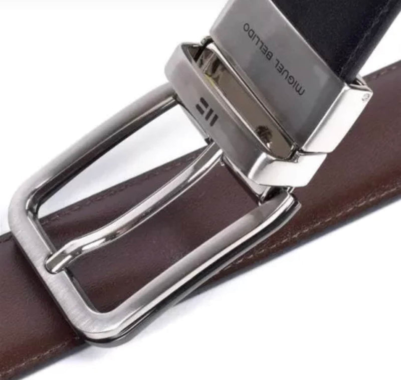 Miguel Bellido Mens Reversible Belt Black/Dark Brown Northern Ireland