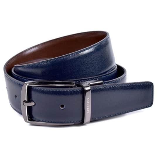 Miguel Bellido Mens Reversible Belt Navy/Brown Northern Ireland