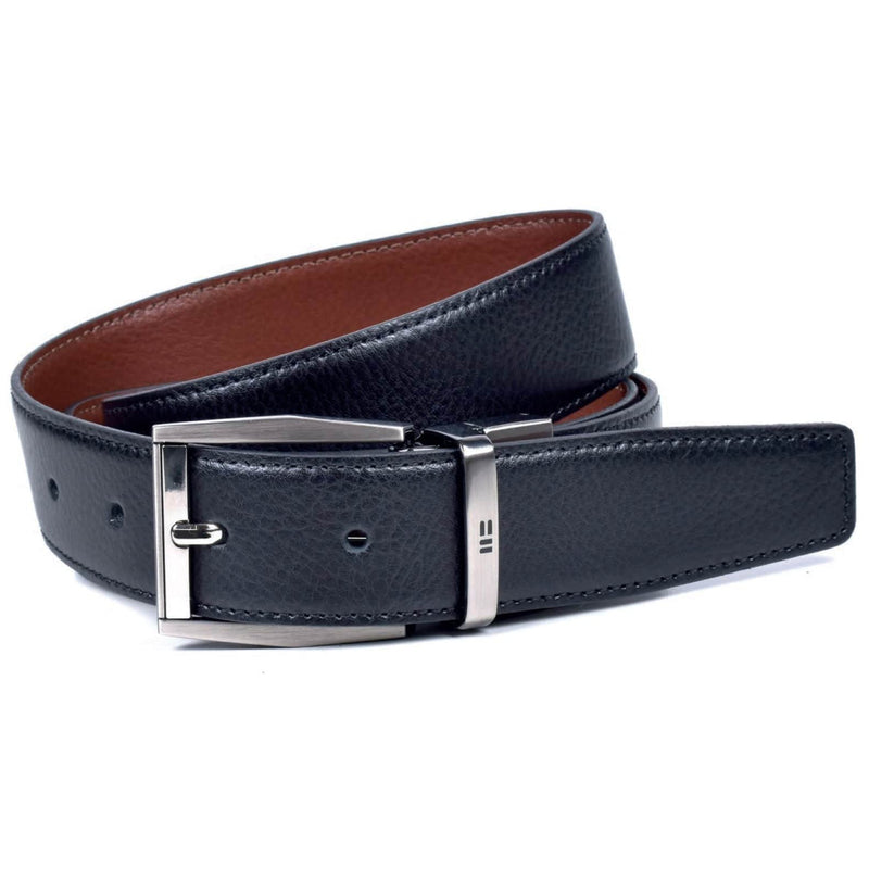 Miguel Bellido Mens Reversible Leather Belt Black/Tan