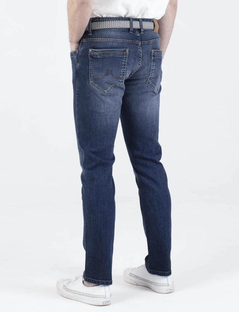 Mish Mash Alento Mid Wash 1984 Tapered Leg Jeans.