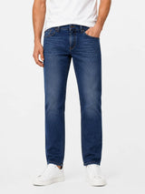 Mish Mash Mens Flex Active 1987 Straight Leg Mid Denim Jeans Northern