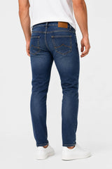 Mish Mash Mens Flex Active Tapered Fit Mid Denim Jeans Northern