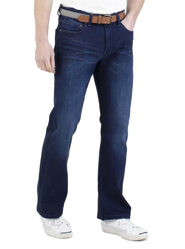 Mish Mash Jeans Gabbro Bootcut Stretch Dark Blue - Pants