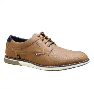 Ninety78 Mens Pepper Punched Casual Shoes Brown Northern Ireland