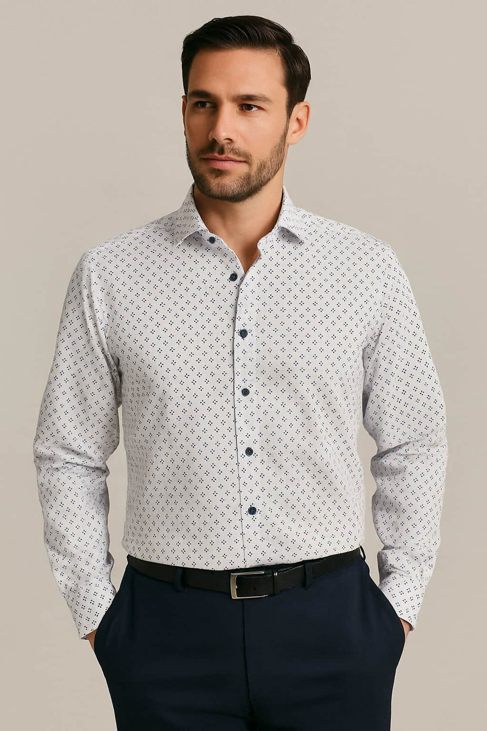 Tommy Hilfiger Camicia oxford regular fit - Bianco