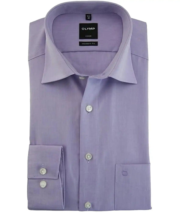 Olymp Long Sleeve Modern Fit Shirt Lilac