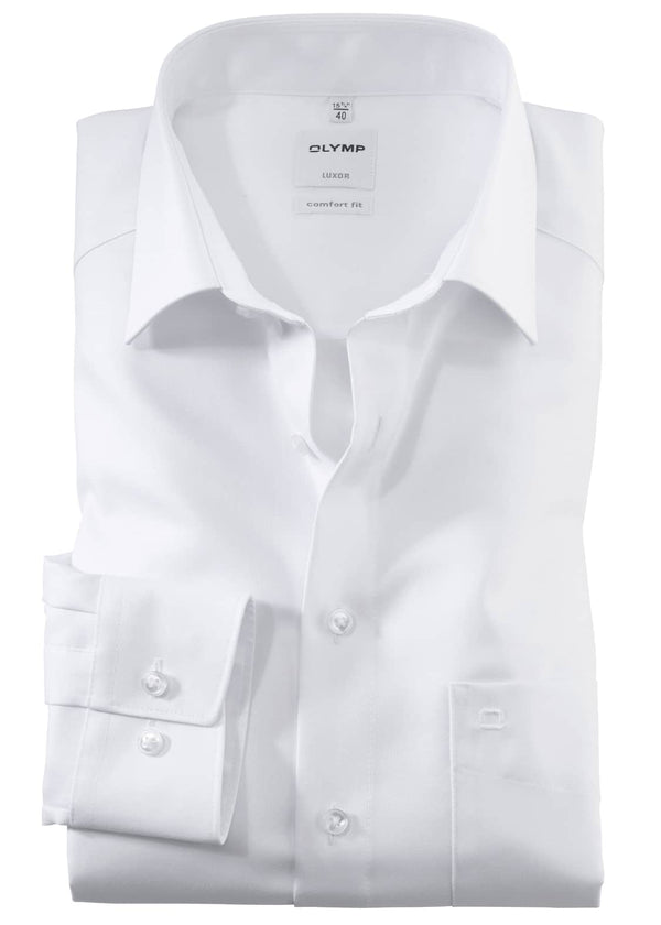 Olymp White Formal Shirt Comfort Fit