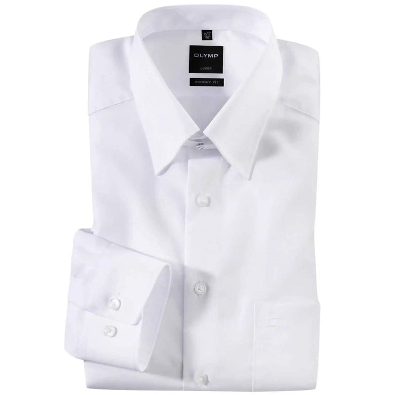 Olymp White Formal Shirt Modern Fit