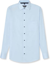 Olymp Mens Modern Fit Formal Dress Shirt Blue Stripe Northern Ireland