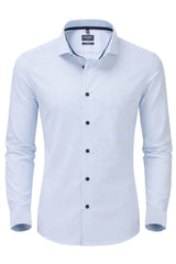 Olymp Mens Modern Fit Formal Dress Shirt Blue Stripe Northern Ireland