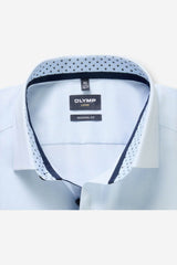 Olymp Mens Modern Fit Formal Dress Shirt Blue Stripe Northern Ireland