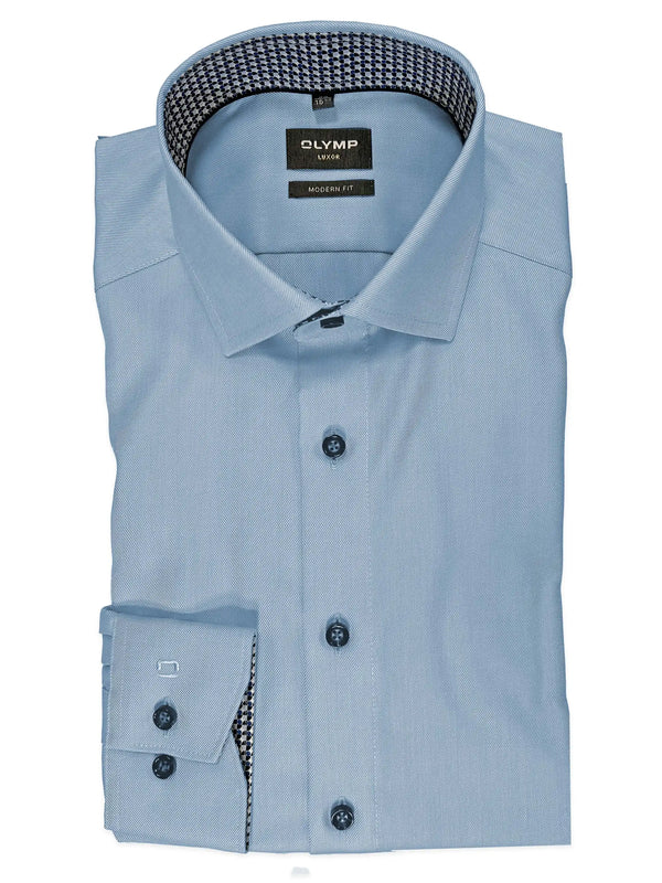 Olymp Mens Shirt Modern Fit Luxor 2810/37/11 Blue Ballynahinch