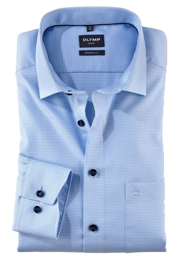 Olymp Modern Fit Dress Shirt 1208/64/11 Blue Northern Ireland Belfast
