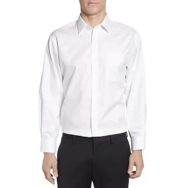 Peter England Long Sleeve Formal Shirt Regular Fit - White