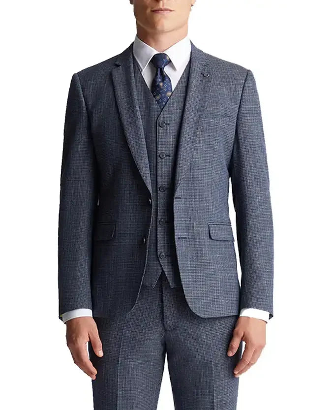 Remus Uomo 12227/28 Palucci Tapered Fit Mix & Match Suit Navy Check