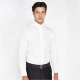 Remus Uomo 18300 01 Tapered Fit White Long Sleeve Dress Shirt