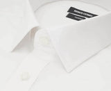 Remus Uomo 18300 01 Tapered Fit White Long Sleeve Dress Shirt