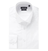 Remus Uomo 18300 01 Tapered Fit White Long Sleeve Dress Shirt