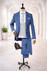 Remus Uomo Massa 3 Piece Mix & Match Suit Blue Northern Ireland