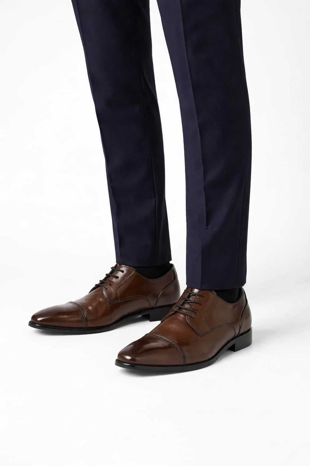 Remus Uomo Mens Formal Dress Shoes Bonuci Dark Brown
