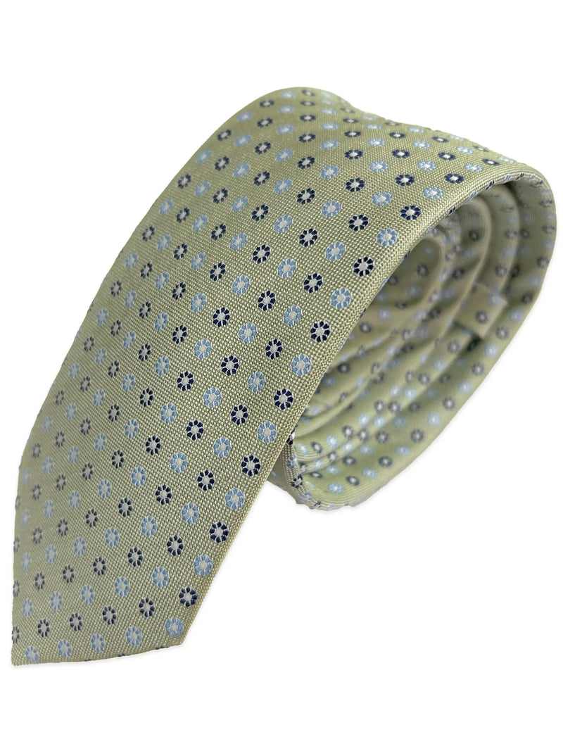 Remus Uomo Mens Tie & Pocket Square Set TP4851-35 Sage Green Northern