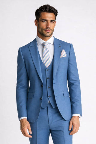 Remus Uomo Suit Massa 3 Piece Mix & Match Blue Northern Ireland