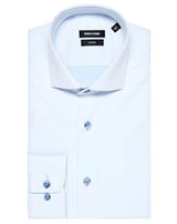Remus Uomo Tapered Fit Cotton Stretch Shirt 18626-21 Sky Blue