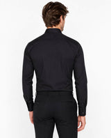 Remus Uomo Tapered Fit Dress Shirt 18300 Parker Black Northern
